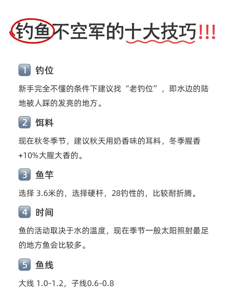 超实用钓鱼技巧全攻略,让你钓鱼不再空军!