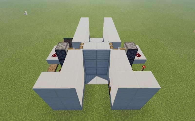 我的世界：最简单的活塞门建造方法分享