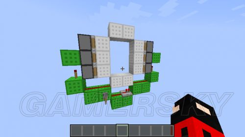 我的世界：最简单的活塞门建造方法分享