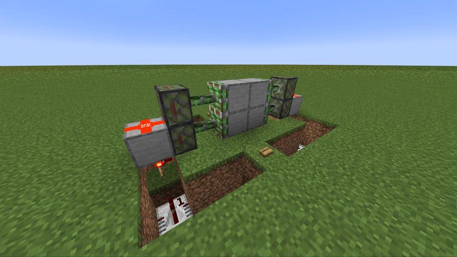 我的世界：最简单的活塞门建造方法分享