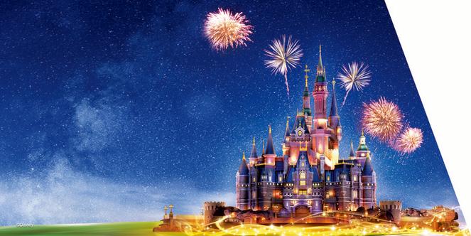 梦幻迪士尼城堡微信背景图：告别单调聊天界面