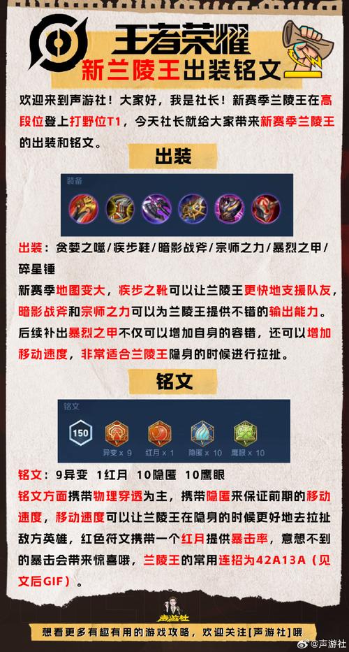 王者荣耀兰陵王攻略:新手也能轻松上手的刺客教学