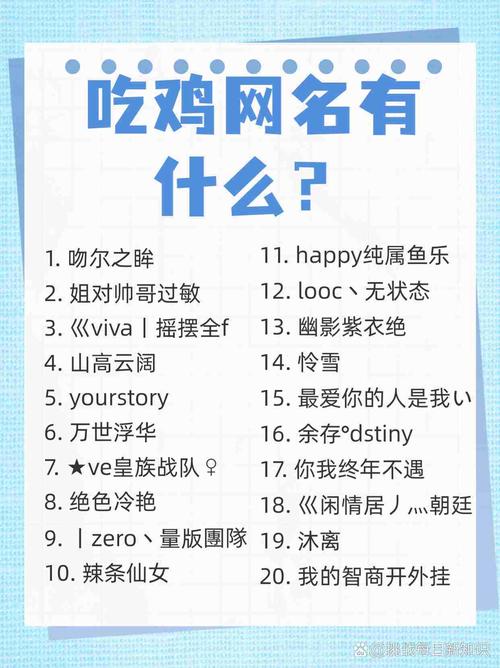 还在为绝地求生名字发愁?这篇帮你解决烦恼!