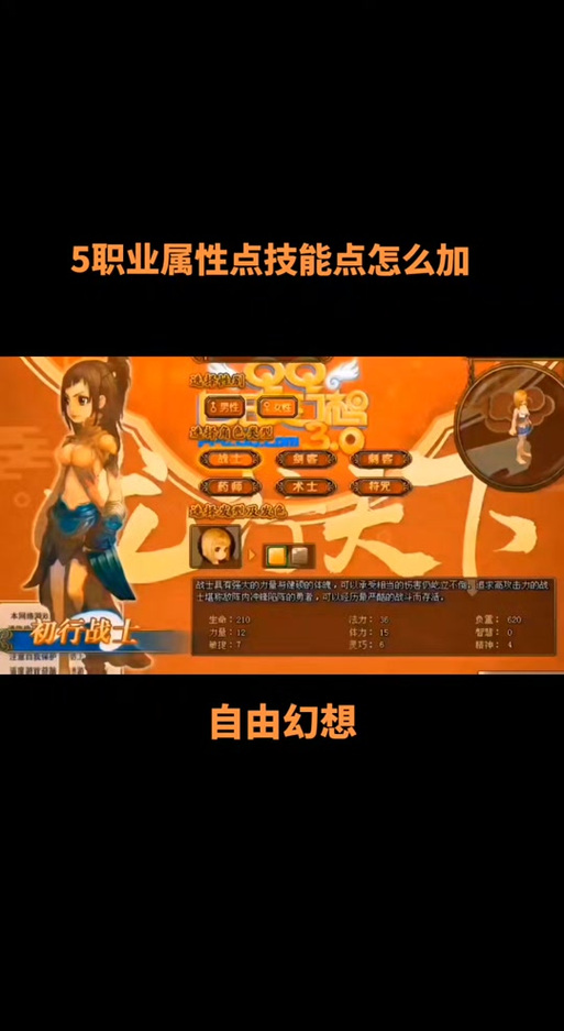 自由幻想刺客加点攻略：力量？敏捷？还是全属性？