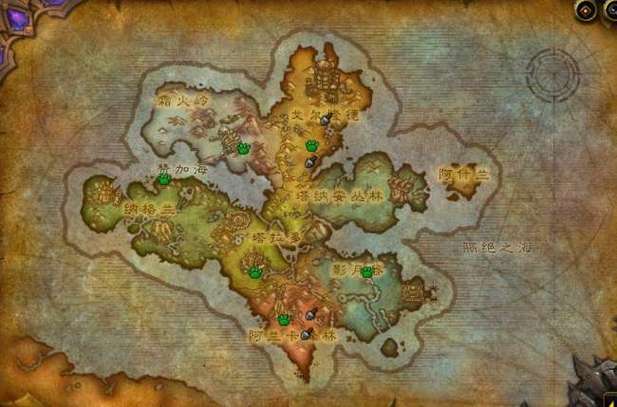魔兽世界外域地图全览:区域详解及路线规划