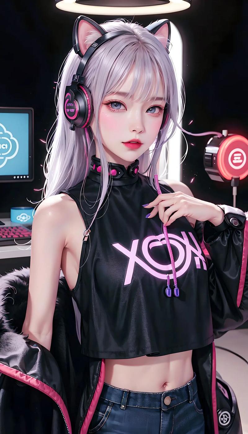 赛博女孩下载地址：游戏壁纸音乐资源合集